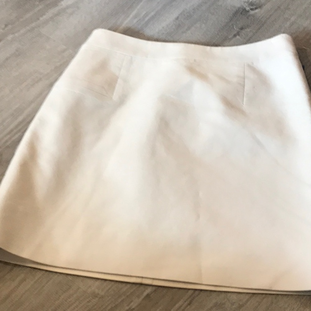 J. Crew White Skirt